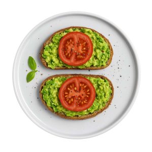 avocado toast with tomato