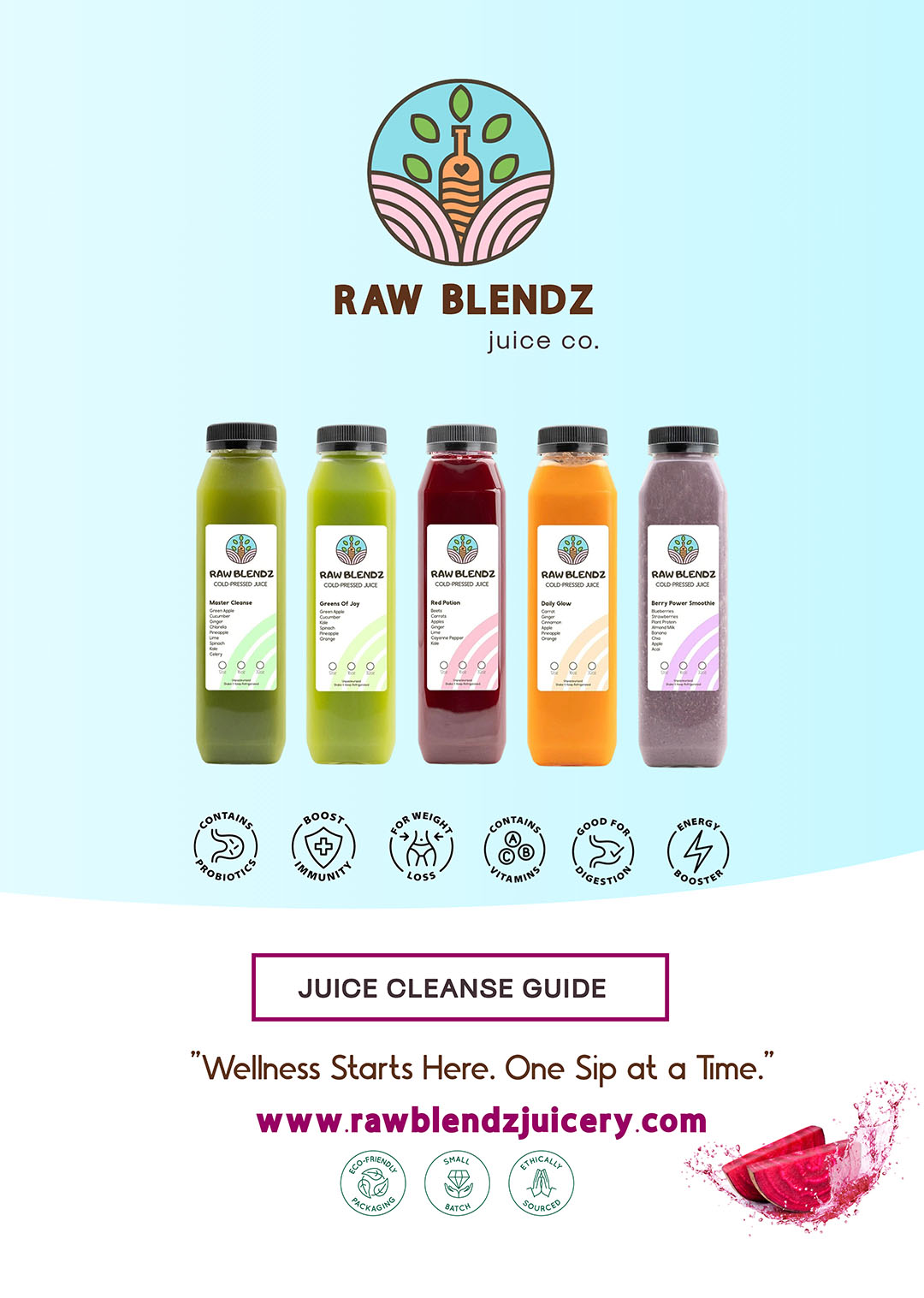 Page one of juice guide